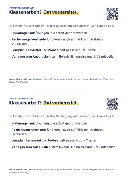 Vorschau Handzettel